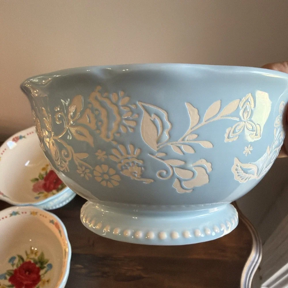 Pioneer Woman Sweet Rose Set Of 4 Bowls 6.25